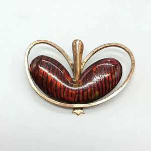 MATISSE RENOIR Copper Ruby Red Black Enamel Vintag